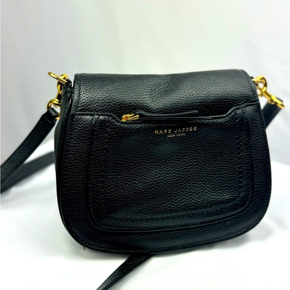 Marc Jacobs Empire City Black Gold Hardware Mini Crossbody Bag